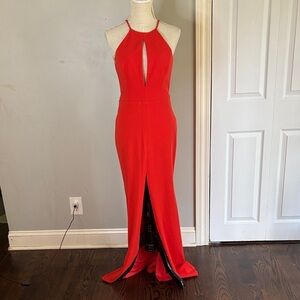 JAYGODFREY Scarlet Backless Gown